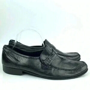 Johnston and Murphy loafers 10 M Italian leather